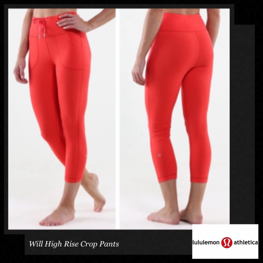 LULULEMON ATHLETICA Will High Rise Crop Pants